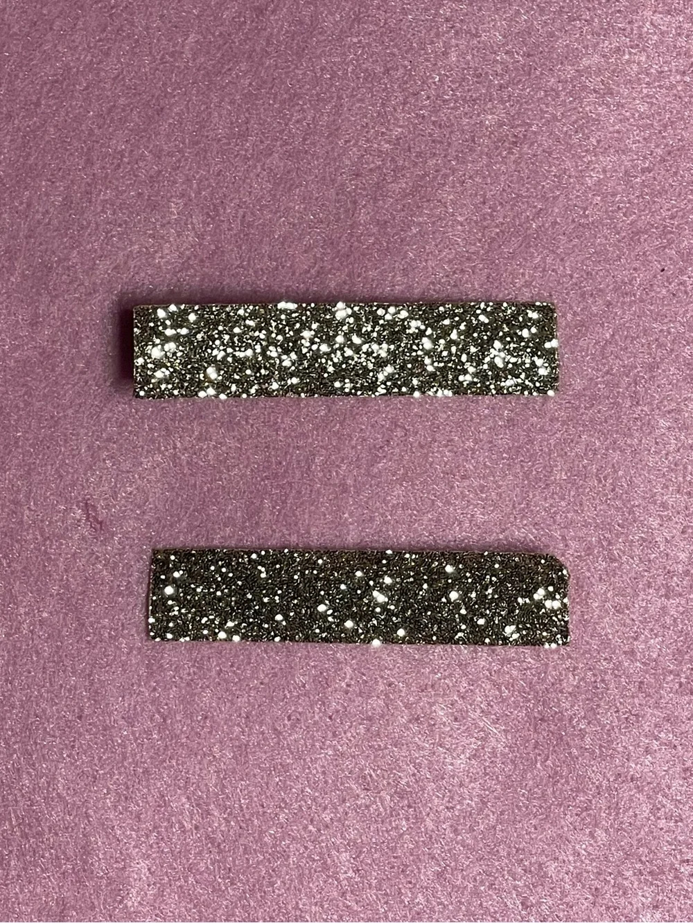 2 listings for $15 Handmade Glitter Hair Clips - Gold Sparkle